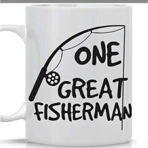MugsBySandy, Coffee mug 15 oz, Pair of mugs, great fisherman & Best catch